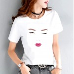 Sticker cu desen pentru tricouri sau sorturi in salon SBA008L 11x12